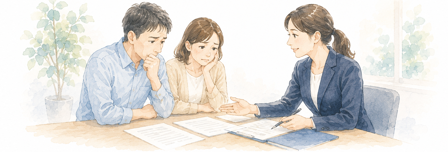 任意売却のご相談イラスト