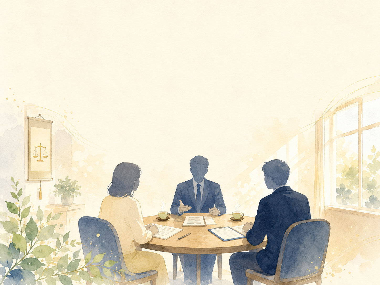 特定調停のご相談イラスト