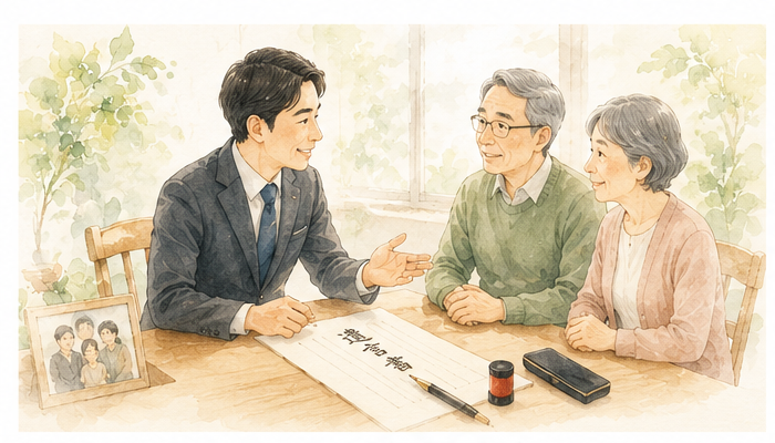 相続・遺言のご相談イラスト